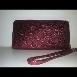 Red sparkly clutch/wallet